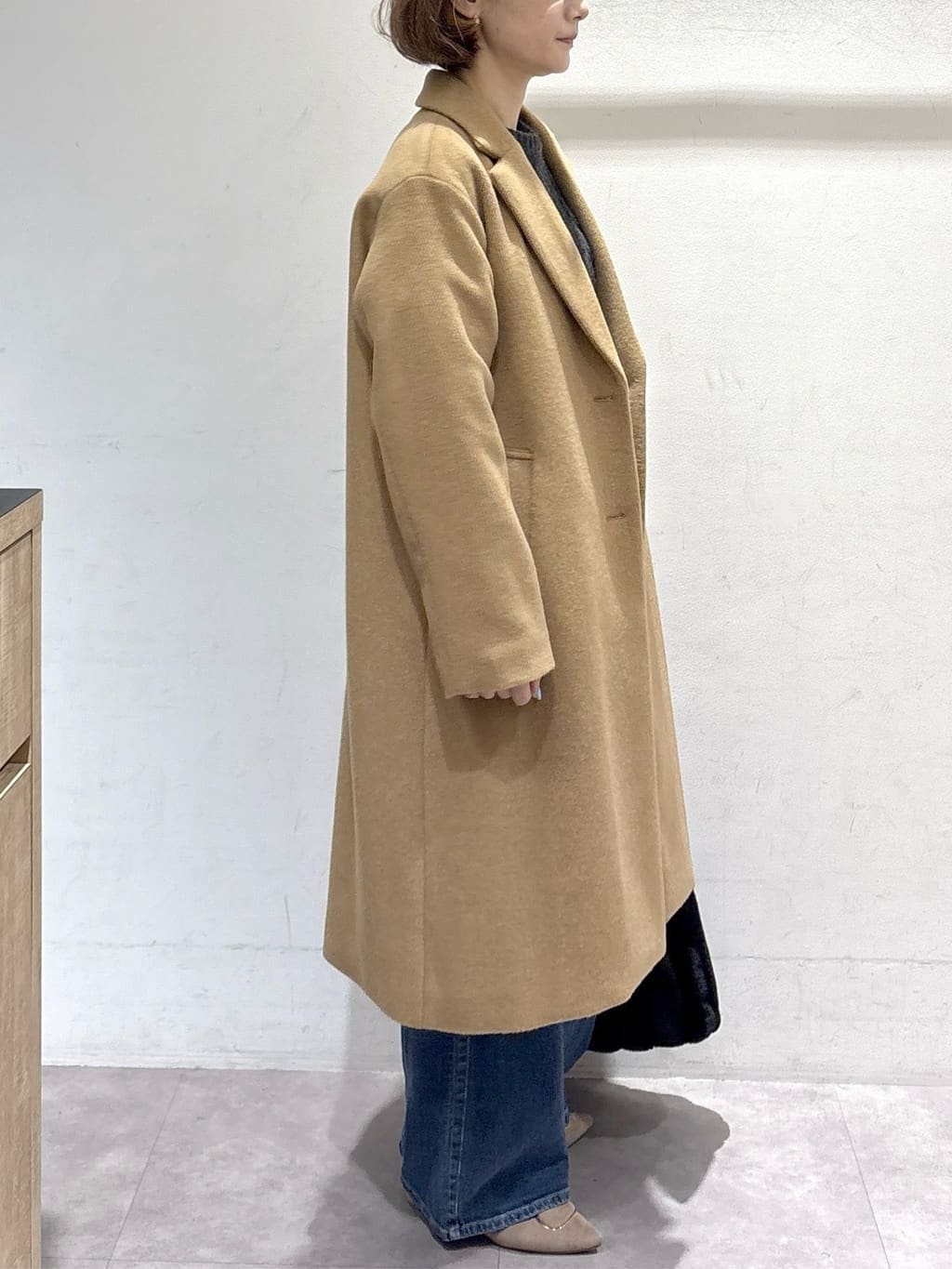 たけねぇさんの「OPAQUE.CLIP｜カシミヤブレンドウールチェスターコート」を使ったコーディネート