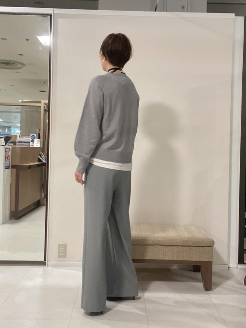 IWAMOさんの「UNTITLED｜【8色展開／コンパクト丈】レーヨン混 コクーンニット」を使ったコーディネート