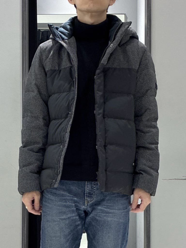 わいずみさんの「TAKEO KIKUCHI｜カラーコンビ ダウンブルゾン」を使ったコーディネート