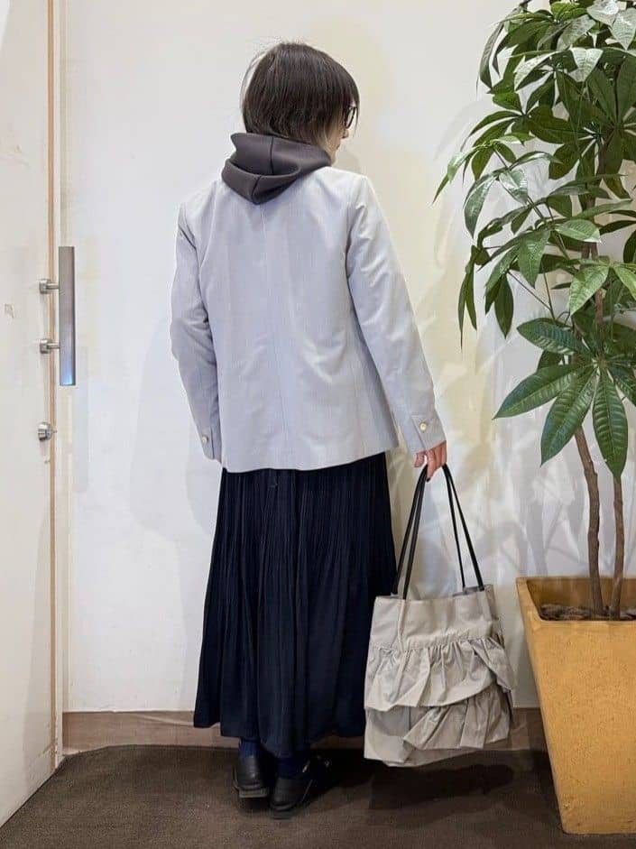 misakiさんの「SHOO･LA･RUE｜【セットアップ可/S-LL/洗濯機可】マニッシュに決まる ダブルブレストジャケット」を使ったコーディネート