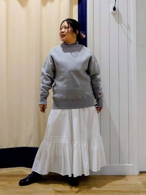 Haraさんの「Dessin｜【洗える】フリルネックブラウス」を使ったコーディネート