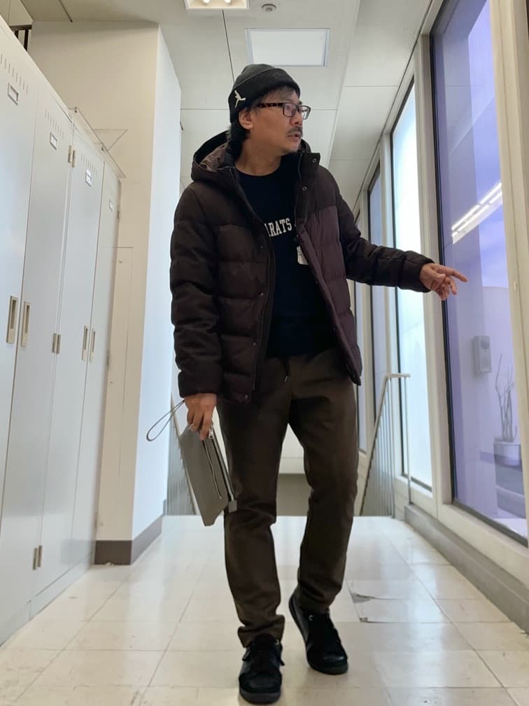 MAKOTO AIさんの「TAKEO KIKUCHI｜カラーコンビ ダウンブルゾン」を使ったコーディネート
