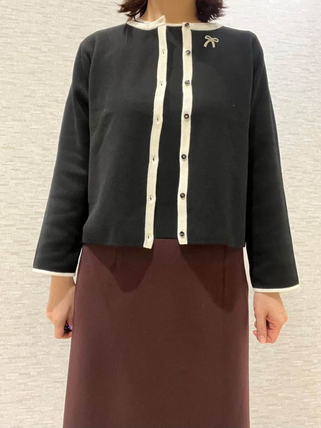 marikoさんの「Reflect｜【SS-4Lサイズ／選べる6色】テーラードカラーロングウール混コート」を使ったコーディネート