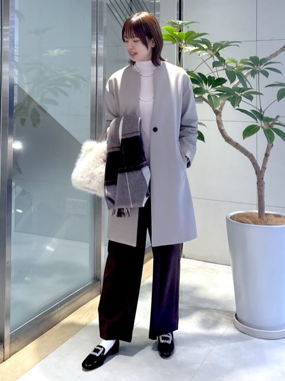 yukaさんの「UNTITLED｜【8色展開/洗える】ウールカシミヤ ハイネックニット」を使ったコーディネート
