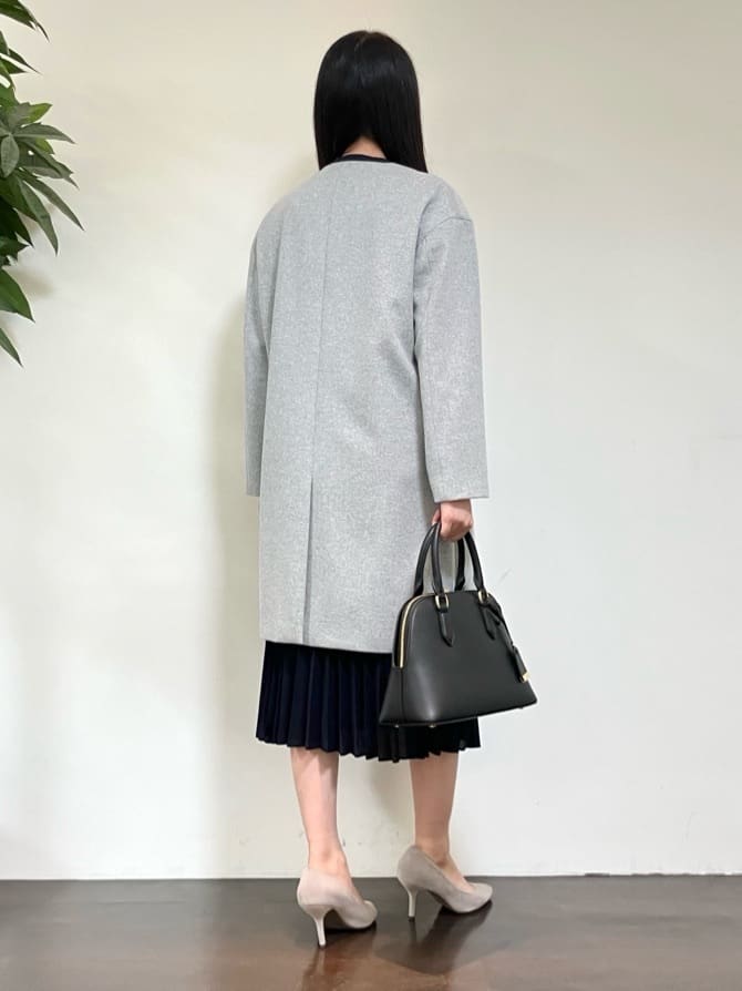カレンさんの「UNTITLED｜◆【フォーマル/洗える】ボウタイ プリーツワンピース」を使ったコーディネート