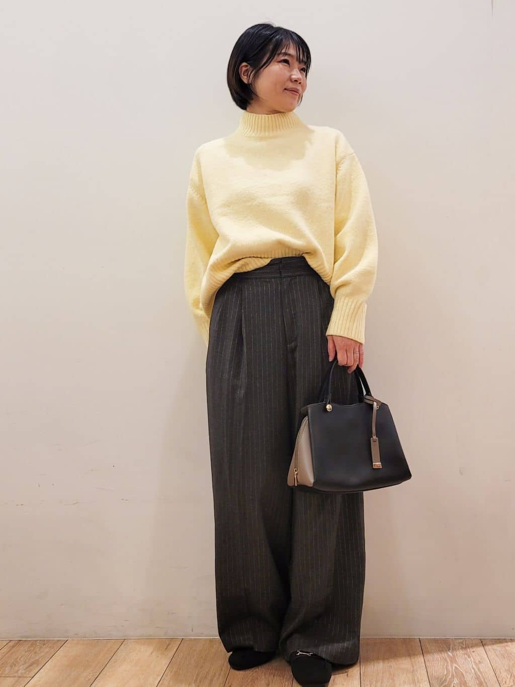 yuyuさんの「OPAQUE.CLIP｜カシミヤブレンドウールチェスターコート」を使ったコーディネート