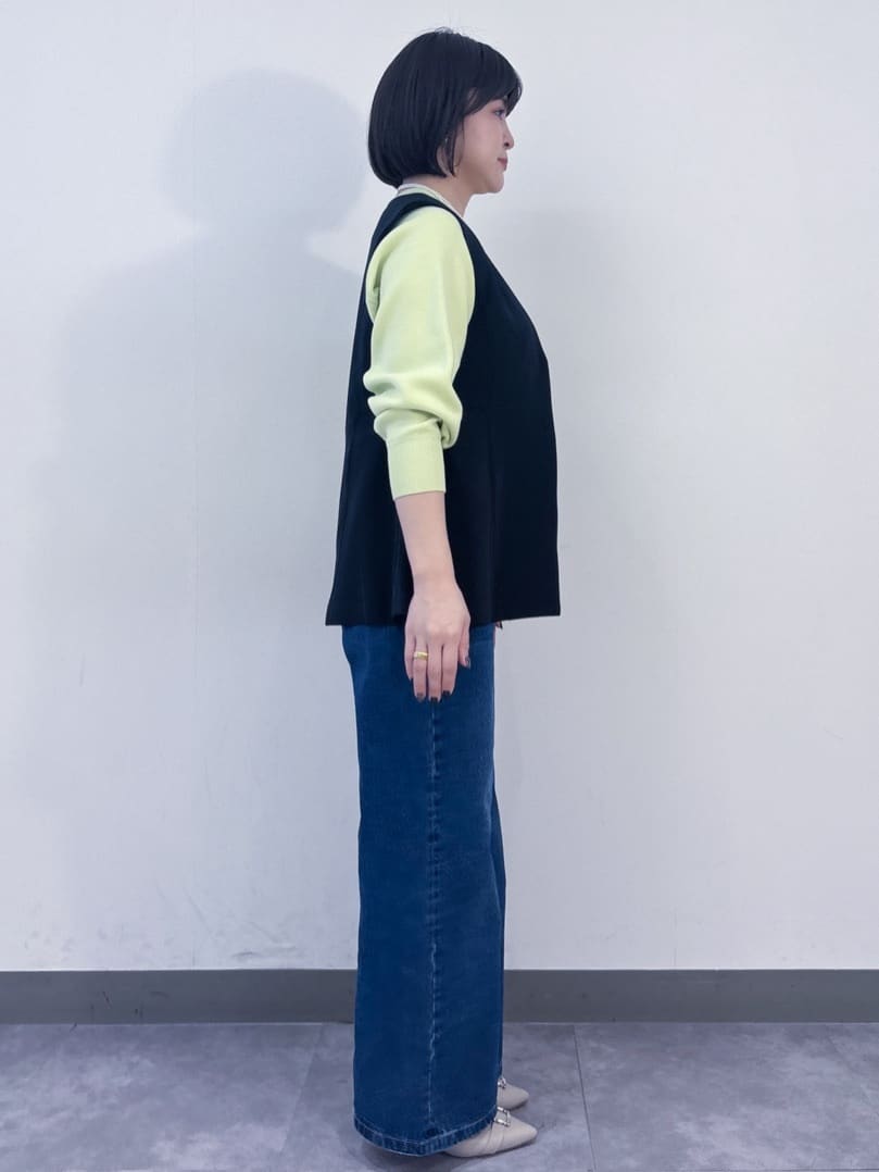 misaさんの「OPAQUE.CLIP｜ペプラムジレ／セットアップ対応可【洗濯機OK】」を使ったコーディネート