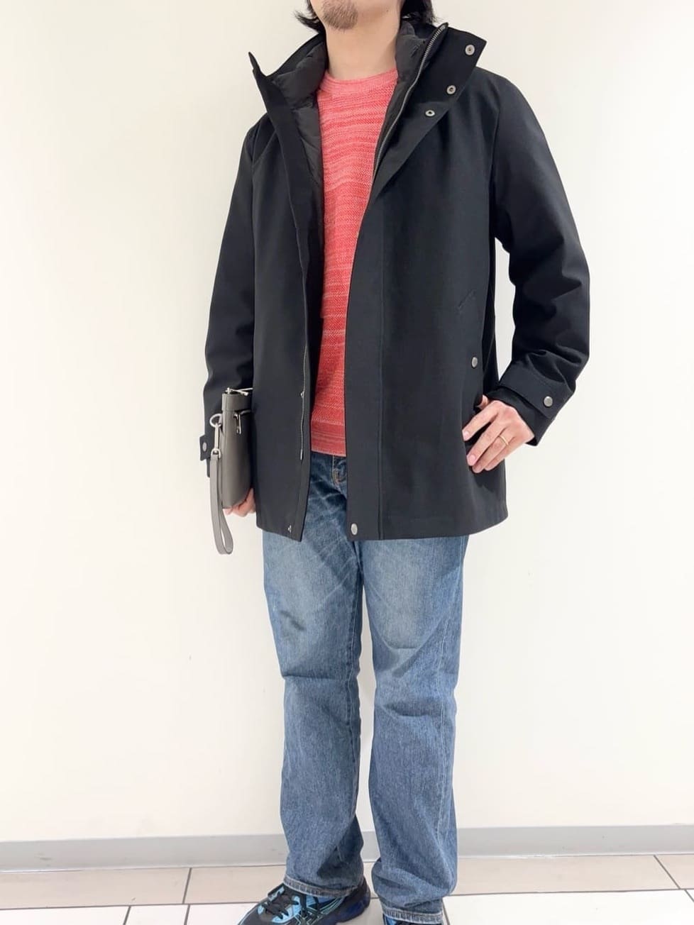 及川さんの「TAKEO KIKUCHI｜【3WAY】ドビー ダウンライナー付ブルゾン」を使ったコーディネート