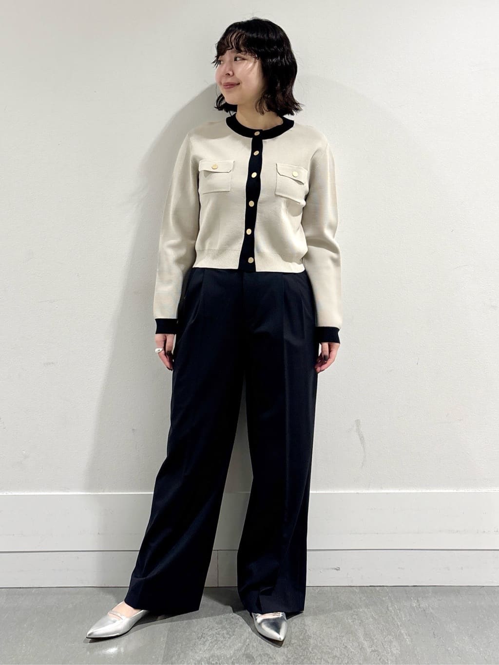 モエカさんの「UNTITLED｜【洗える/ジャケット風】ミラノリブカーディガン」を使ったコーディネート