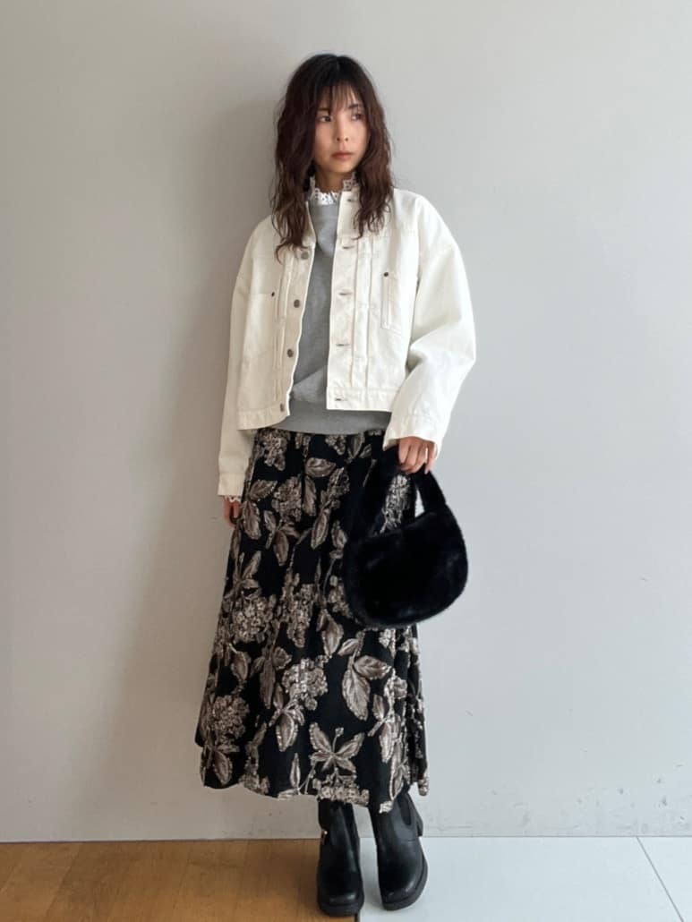misaさんの「DRESSTERIOR｜【ウォッシャブル】バンドカラー ホワイトＧジャン」を使ったコーディネート