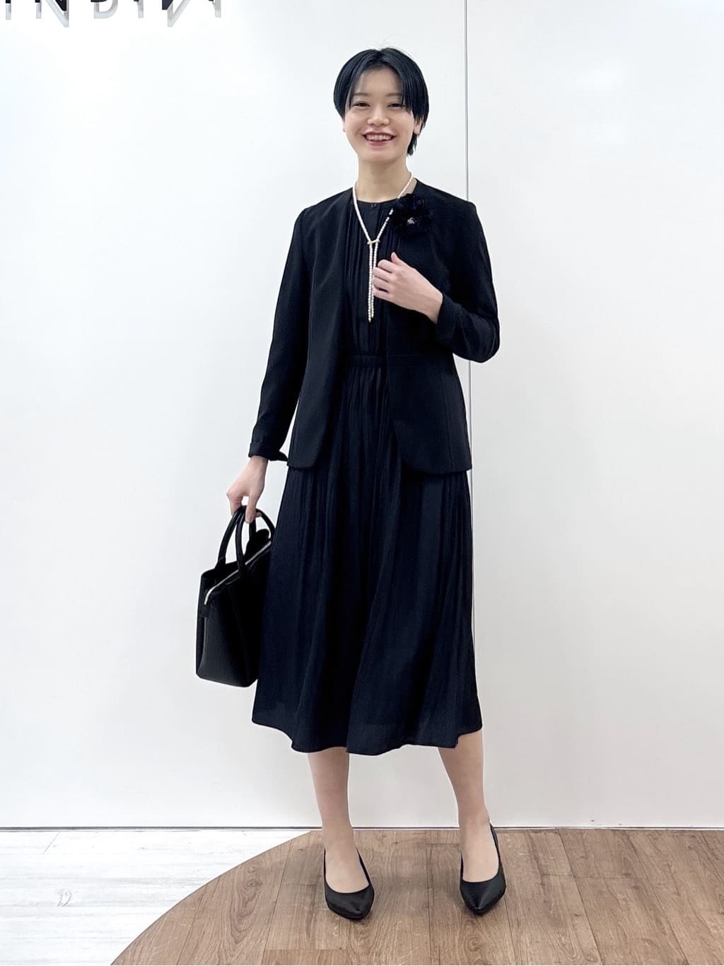 kanaeさんの「INDIVI｜【通勤スーツ／洗える】ストレッチカラーレスジャケット」を使ったコーディネート