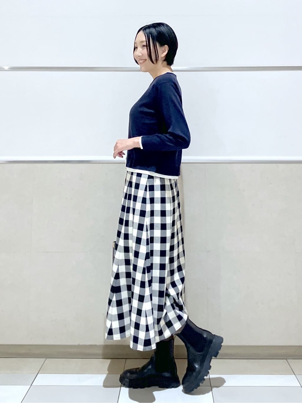 eriko さんの「Dessin｜【撥水・2WAY】ミュラーダウンコートミドル丈」を使ったコーディネート