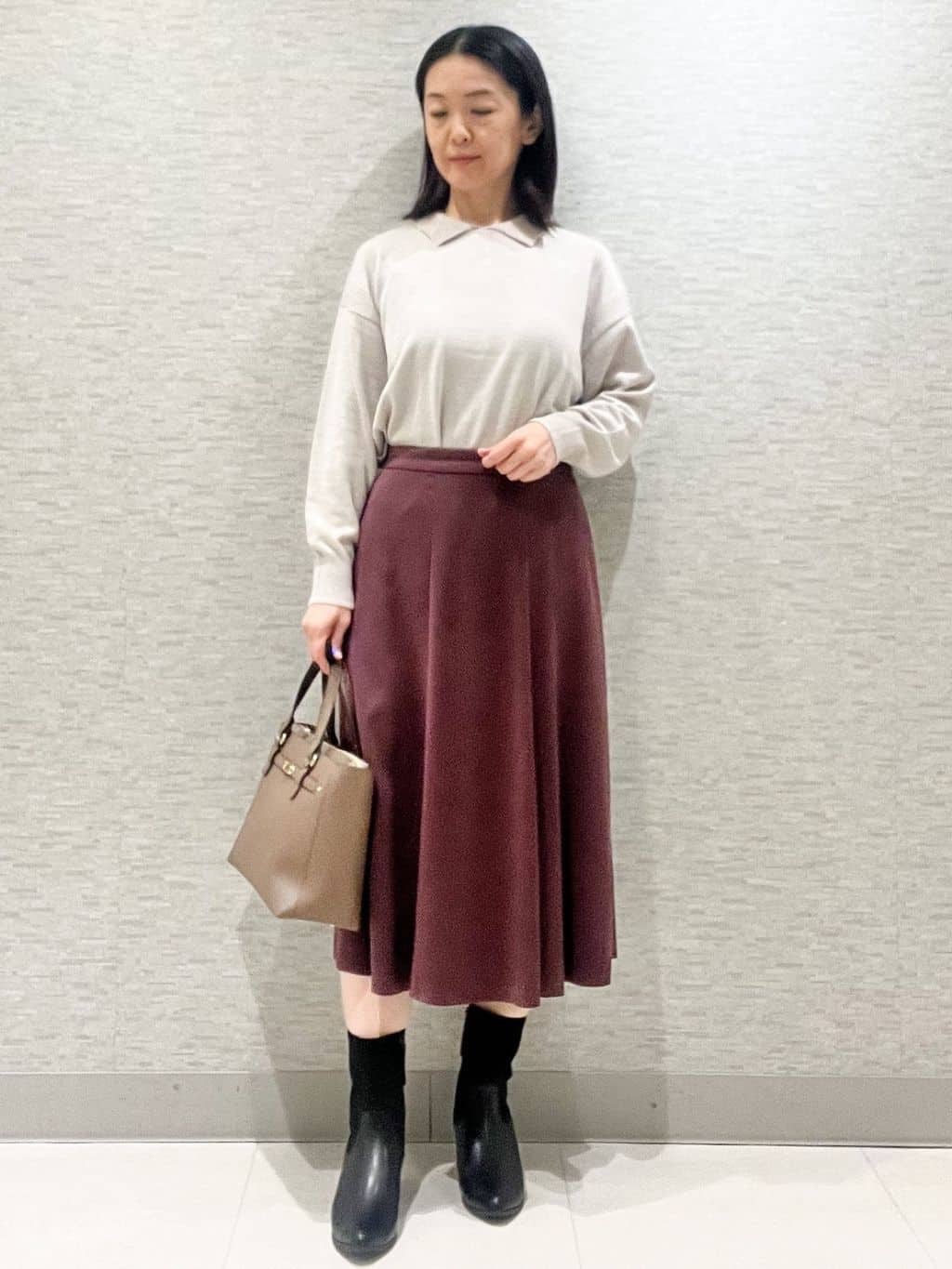 marikoさんの「Reflect｜【着映え◎】襟つきニットトップス」を使ったコーディネート