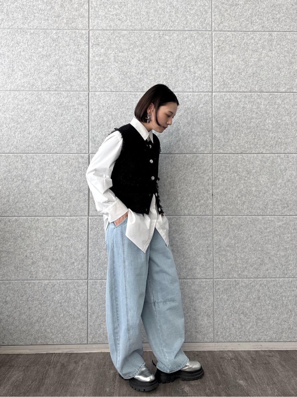 ayanoさんの「INDIVI｜Timeless｜ビッグポケットフォルムシャツ【接触冷感】」を使ったコーディネート