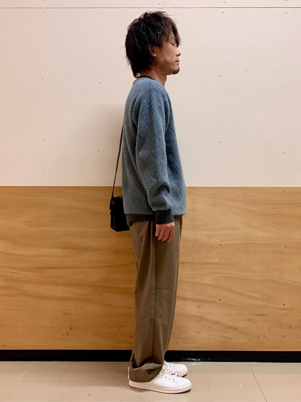 MATUさんの「THE SHOP TK｜【ふんわり心地いい肌触り】　ダイヤ柄シャギーニット」を使ったコーディネート