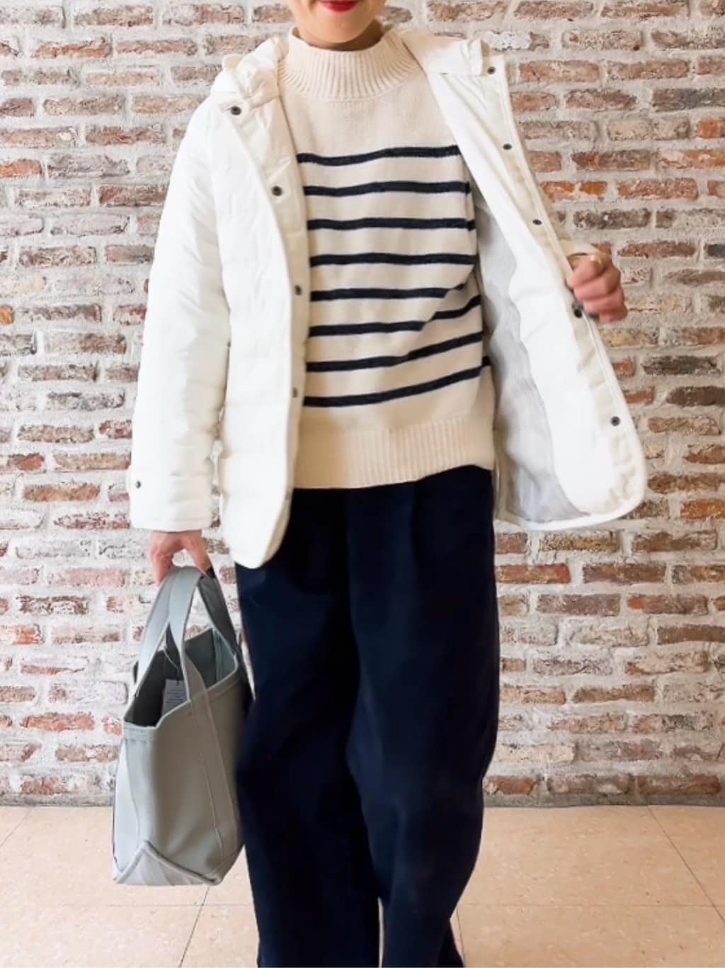 Yasucoさんの「Dessin｜【撥水・2WAY】ミュラーダウンコートミドル丈」を使ったコーディネート
