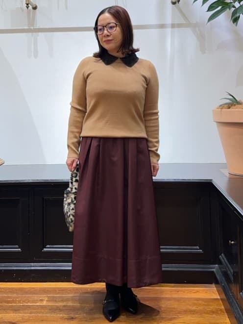 Asamiさんの「DRESSTERIOR｜コンパクトフェイクファーバッグ」を使ったコーディネート