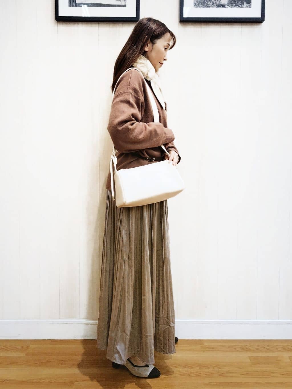 yseさんの「SHOO･LA･RUE｜ニットヒールパンプス」を使ったコーディネート