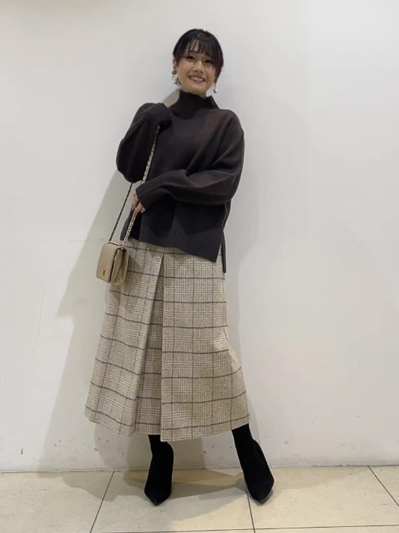 watanabeさんの「UNTITLED｜【8色展開/洗える】ウールカシミヤ ハイネックニット」を使ったコーディネート