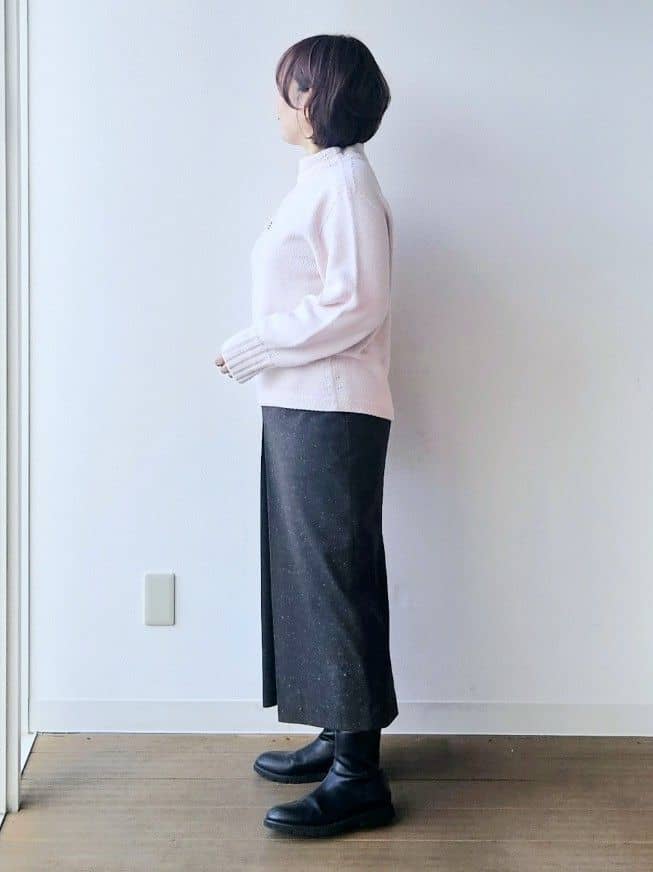 やじまさんの「UNTITLED｜【洗える】スポンディッシュ ボトルネックニット」を使ったコーディネート