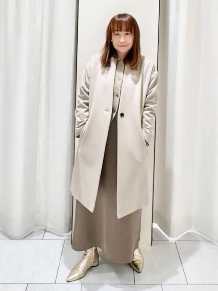 ʏᴜᴋɪᴋᴏさんの「UNTITLED｜【ふわふわニット/オンオフ使える】フォックスカシミヤ衿付きカーディガン」を使ったコーディネート