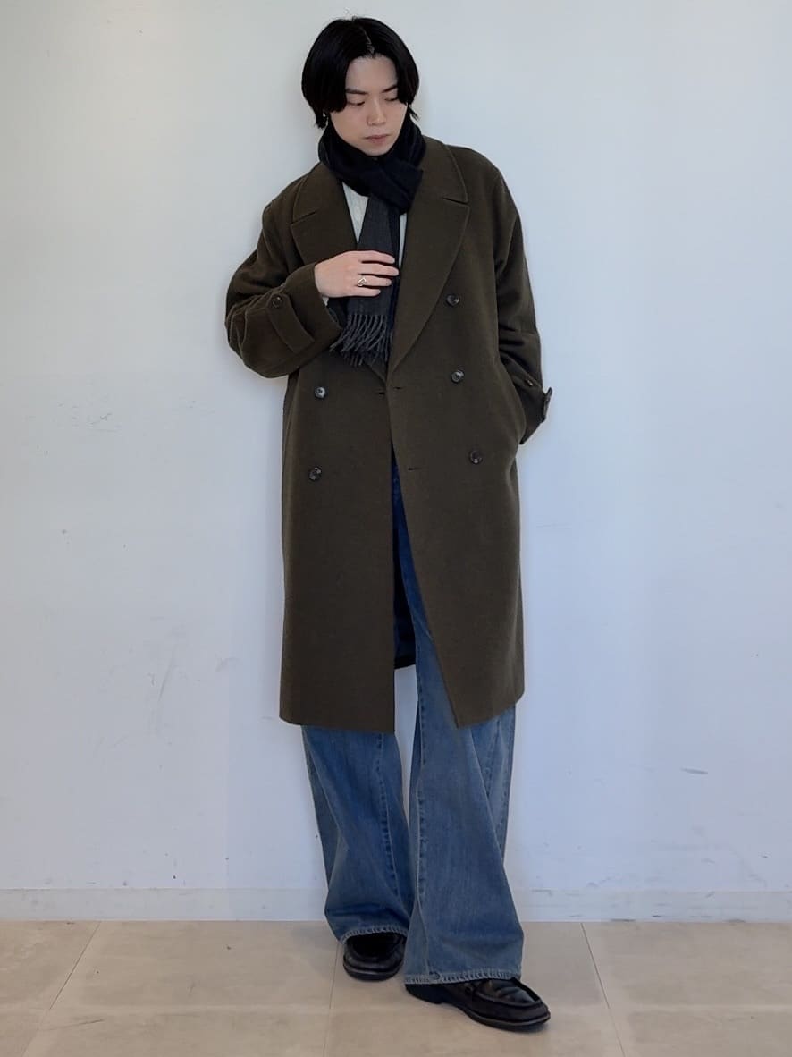 Tightさんの「TAKEO KIKUCHI｜【LIMITED】ウール混アルスターコート」を使ったコーディネート