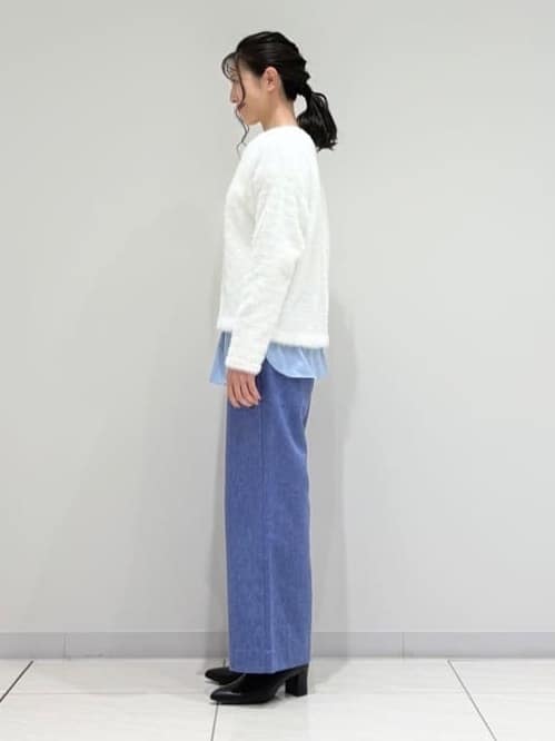 kayoさんの「INDIVI｜【洗える】エアリーシャギートップス」を使ったコーディネート