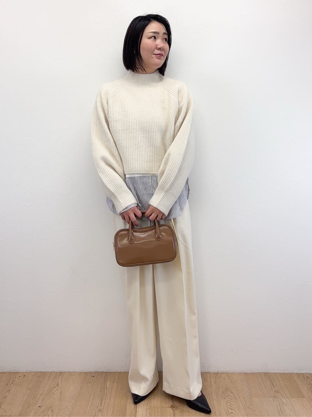 Takeさんの「OPAQUE.CLIP｜カシミヤブレンドウールミドルピーコート」を使ったコーディネート