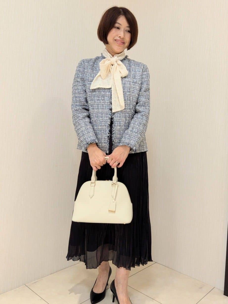 u-macoさんの「UNTITLED｜【仕事着/スーツ】ファンシーツイード ジャケット」を使ったコーディネート