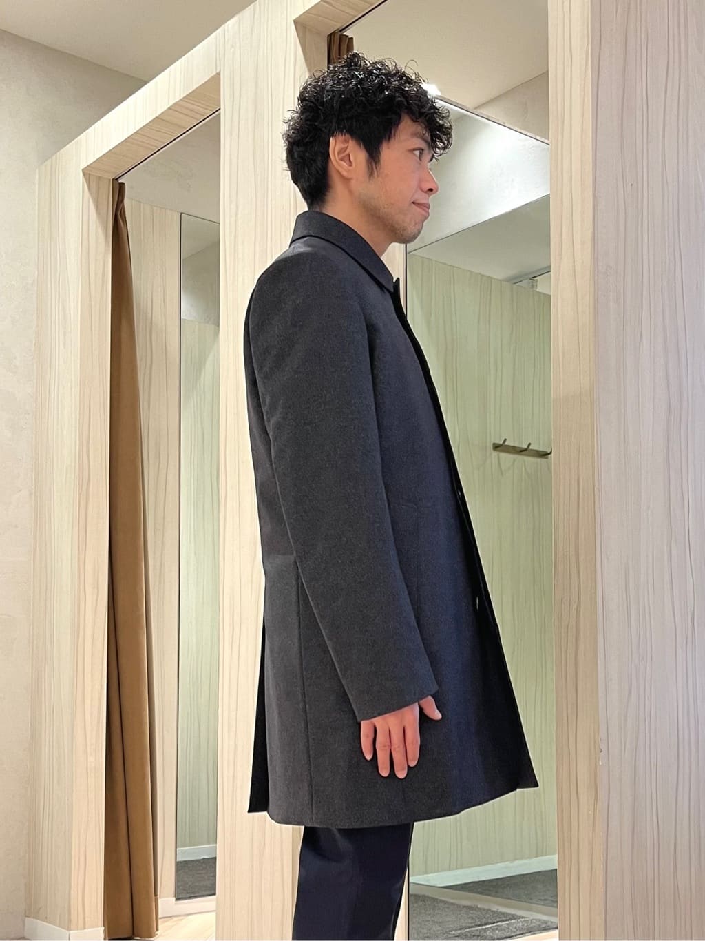 URAさんの「TAKEO KIKUCHI｜【ダウンライナー付き】メランジ ステンカラー コート」を使ったコーディネート