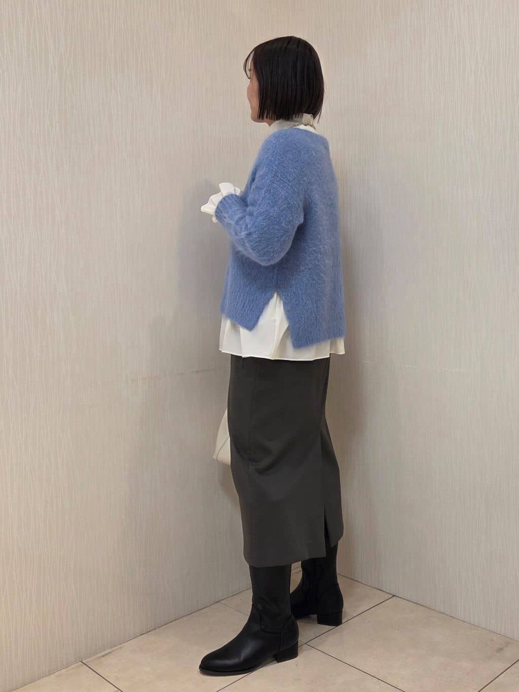 naokoさんの「UNTITLED｜【ゆったり】アルパカ混シャギーニット」を使ったコーディネート
