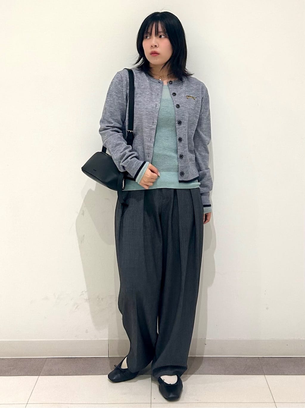 とりみさんの「DRESSTERIOR｜◆ソフトレザーバレエシューズ」を使ったコーディネート