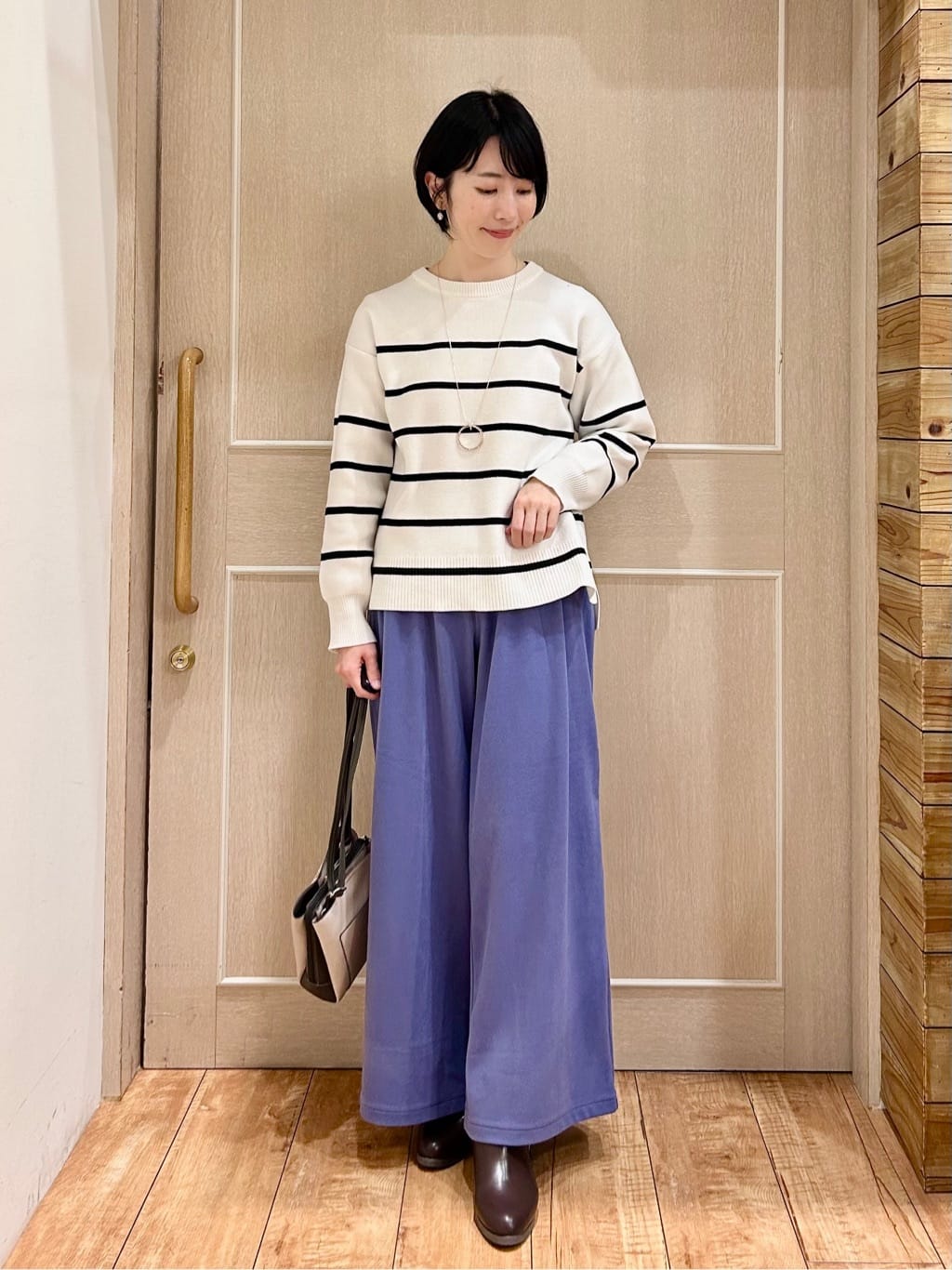 ちぐささんの「SHOO･LA･RUE｜サークルキラキラネックレス」を使ったコーディネート