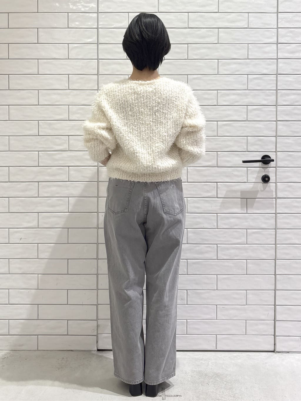 ayumiさんの「OPAQUE.CLIP｜シャギーラメニット【洗濯機OK】」を使ったコーディネート