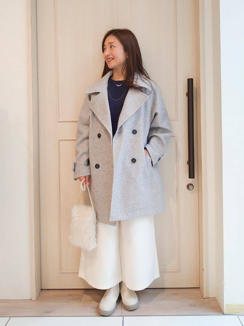mi-saさんの「SHOO･LA･RUE｜【S-LL/洗濯機可】さりげないラメが上品　クルーネックニット」を使ったコーディネート
