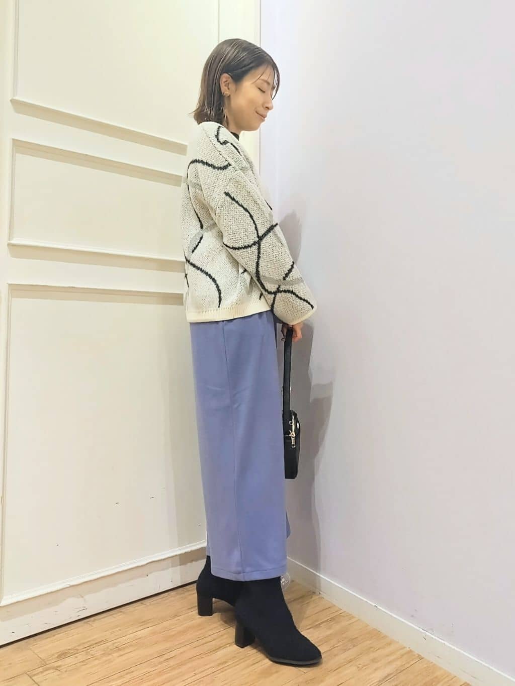 miomioさんの「SHOO･LA･RUE｜【着丈選べる/きっと虜になる】あったかもちもち ワイドパンツ」を使ったコーディネート