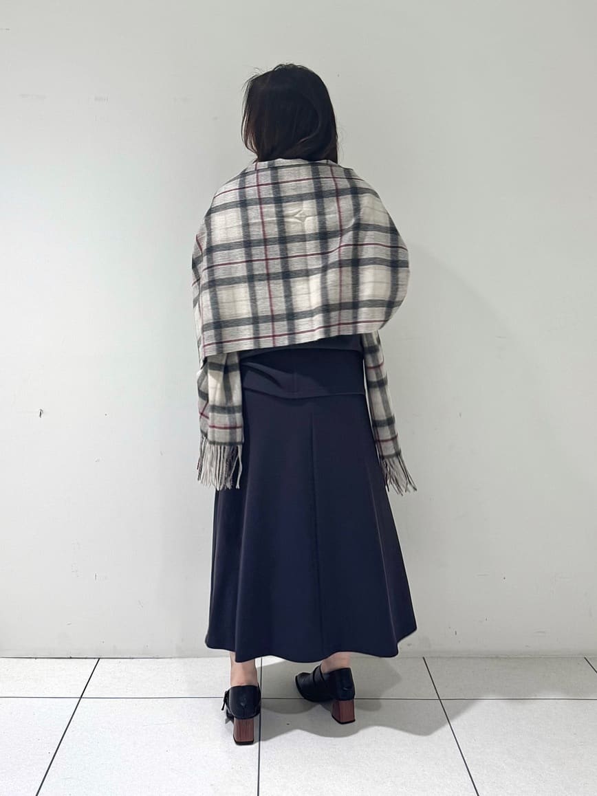 そんさんの「INDIVI｜【SETUP可能／洗える／UVケア】ライトジャージ ボトルネックトップス」を使ったコーディネート