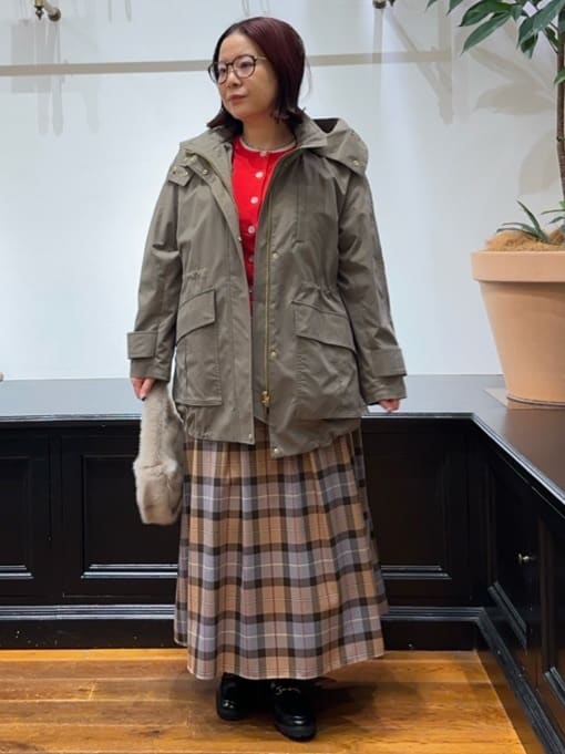 Asamiさんの「DRESSTERIOR｜コンパクトフェイクファーバッグ」を使ったコーディネート