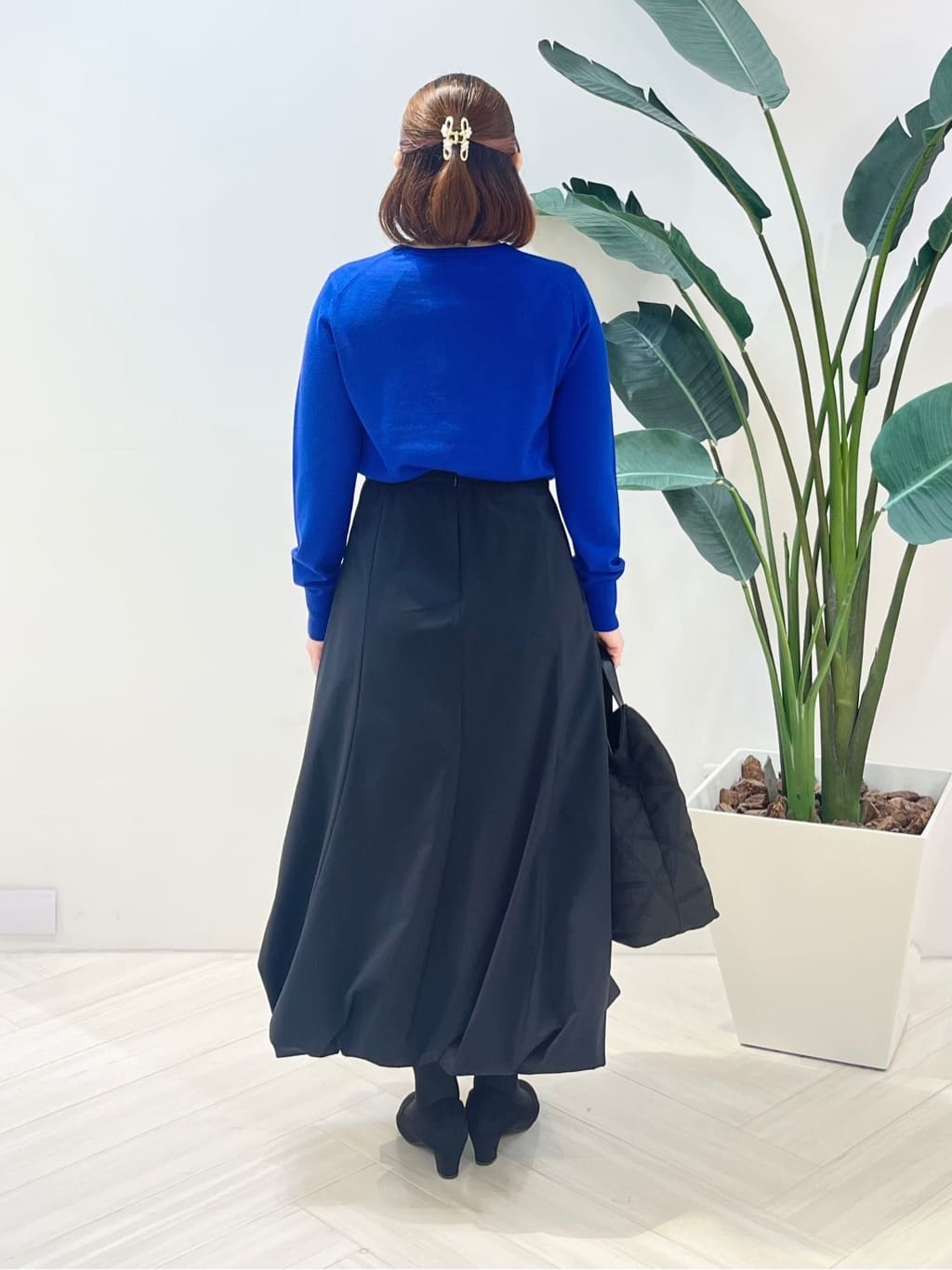 Tomoさんの「UNTITLED｜【洗える/アンサンブル可/ウール100%】ウールクルーカーディガン」を使ったコーディネート