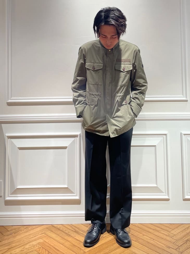 橋本さんの「DRESSTERIOR｜◆オーバーラップサークルジャカードニット」を使ったコーディネート