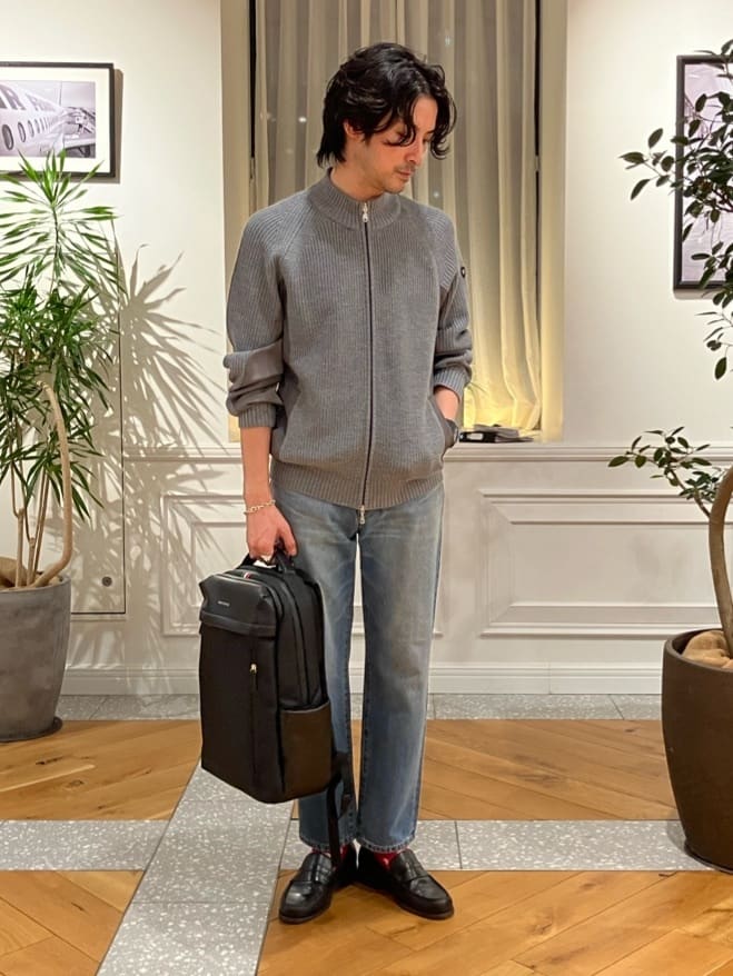 junyaさんの「DRESSTERIOR｜◆【Safari5月号掲載】10．6oz コンフォートワイドデニムパンツ」を使ったコーディネート