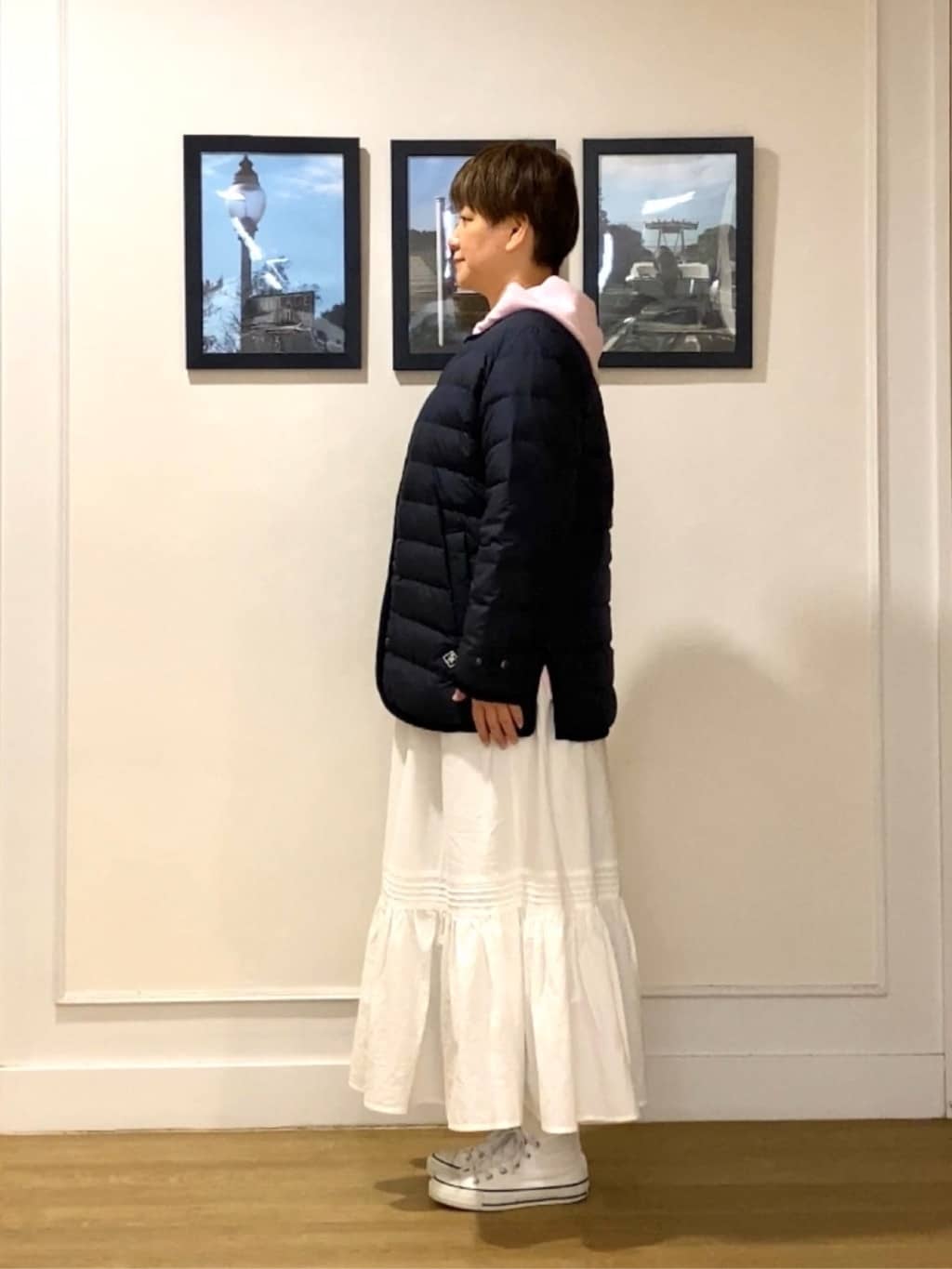 Hiroさんの「Dessin｜【撥水・2WAY】ミュラーダウンコートミドル丈」を使ったコーディネート