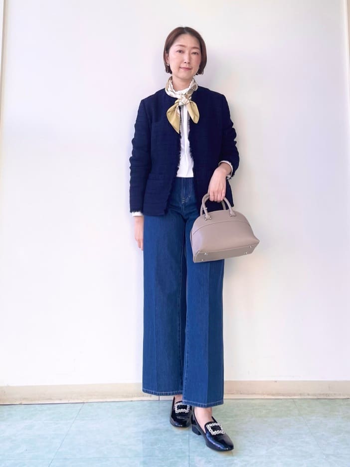 aliceさんの「UNTITLED｜【仕事着/スーツ】ファンシーツイード ジャケット」を使ったコーディネート