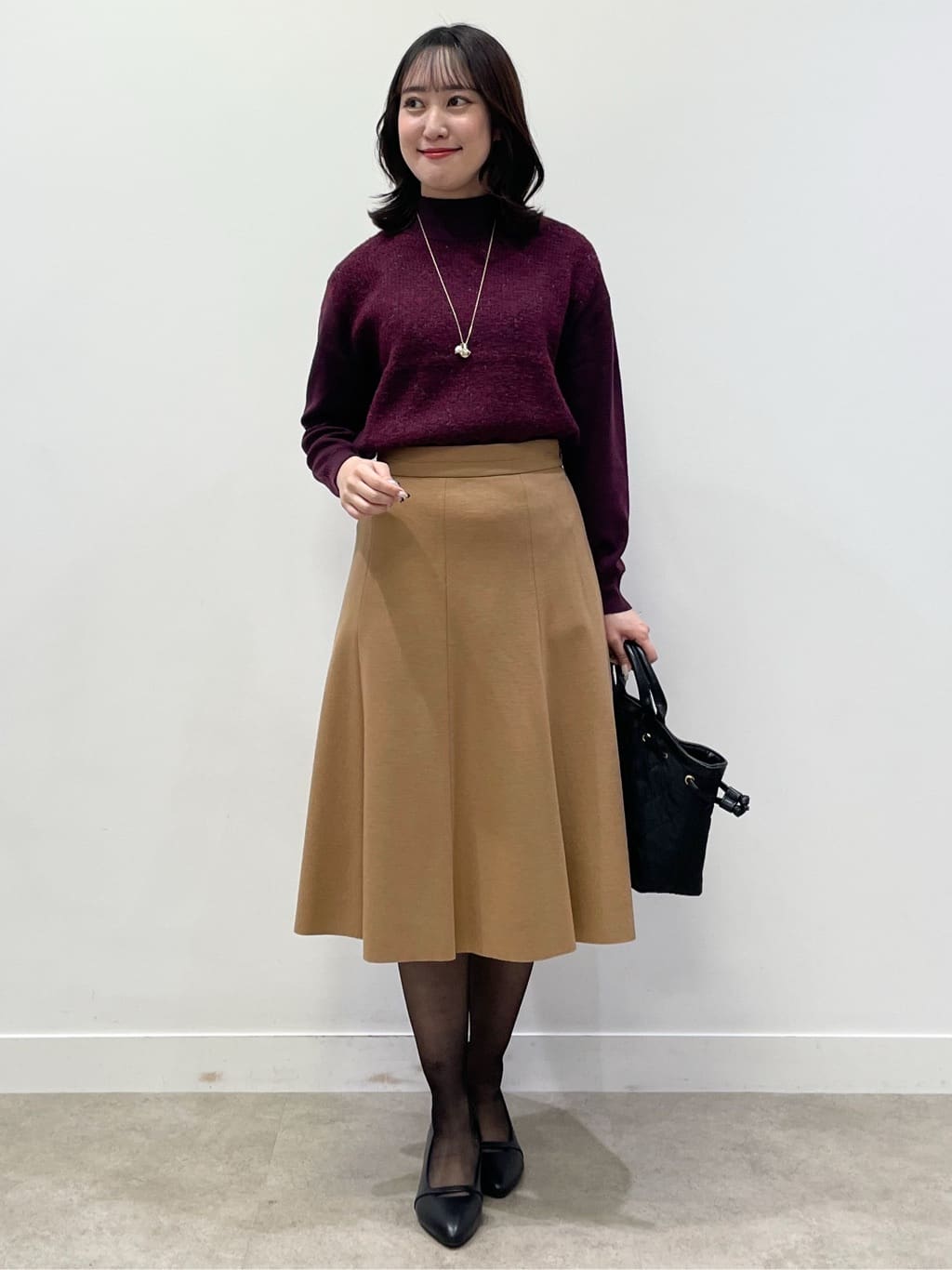 yukariさんの「Reflect｜アーガイル柄ハイネックニット」を使ったコーディネート
