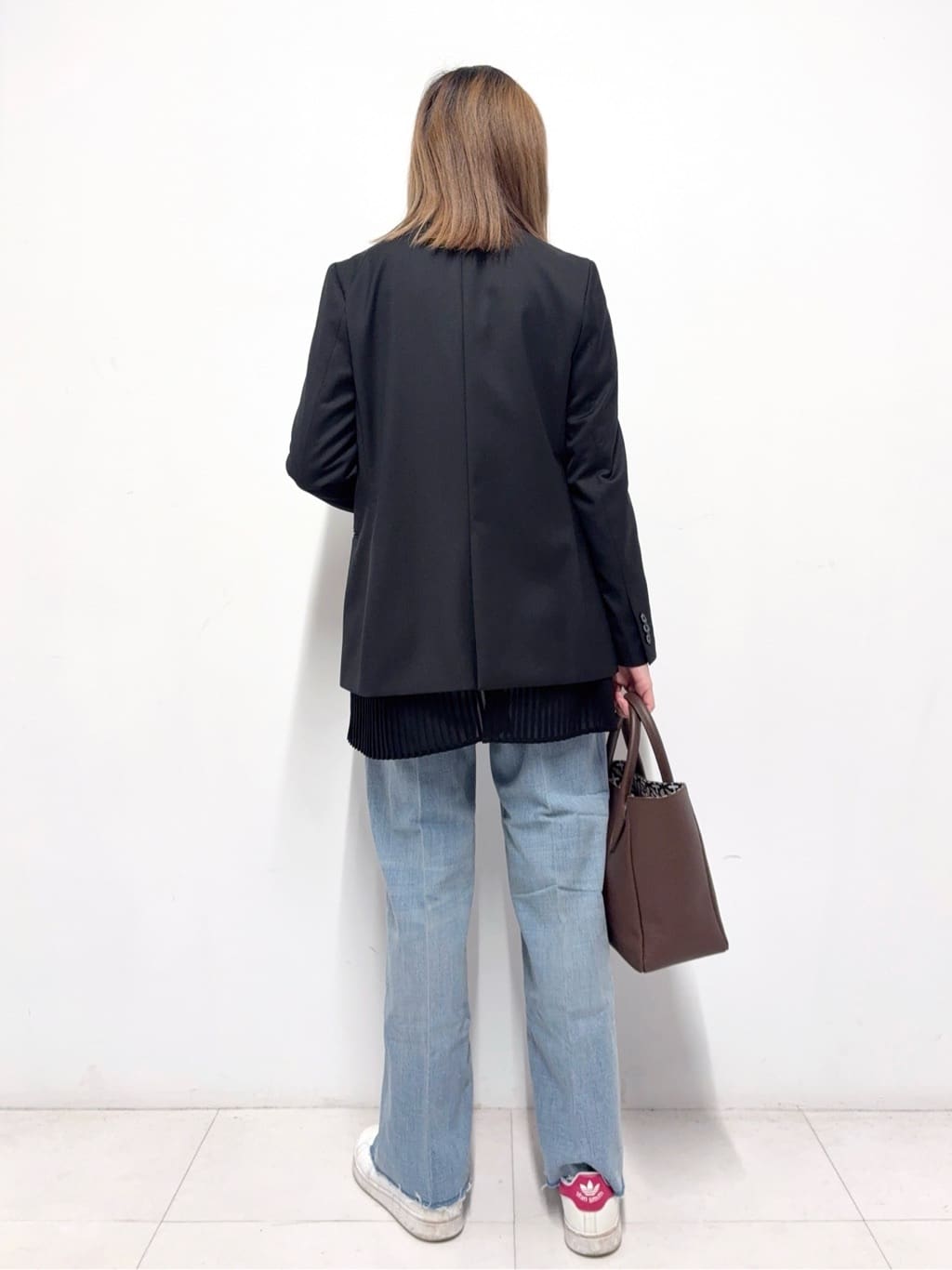 Nishijimaさんの「DRESSTERIOR｜◆ストレッチフルニードルボーダーニット」を使ったコーディネート