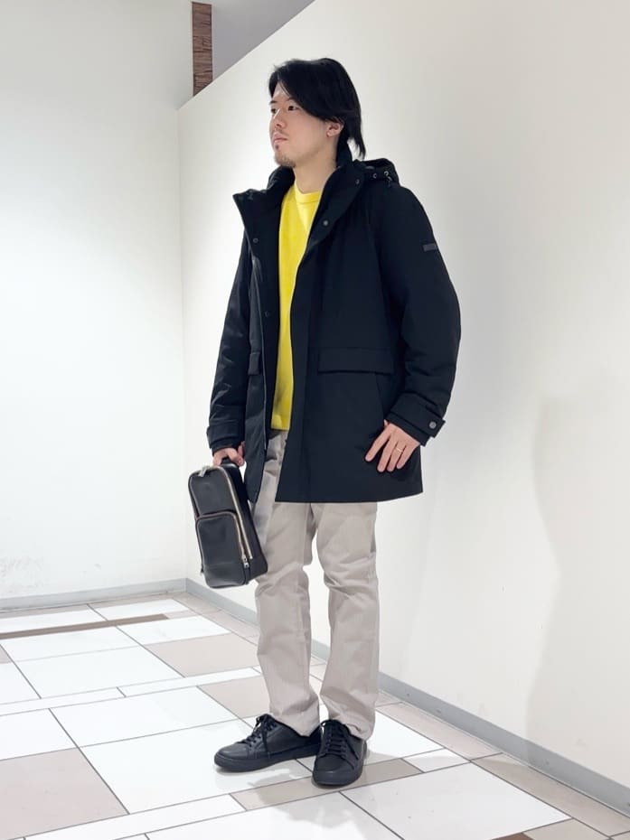 及川さんの「TAKEO KIKUCHI｜【None Of Stress】ストレッチ ダウンブルゾン」を使ったコーディネート