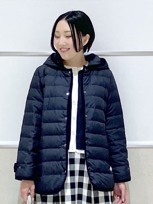 eriko さんの「Dessin｜【撥水・2WAY】ミュラーダウンコートミドル丈」を使ったコーディネート