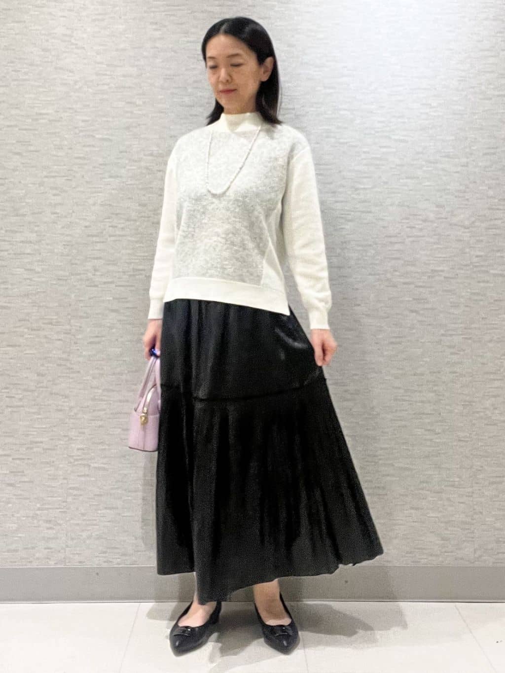marikoさんの「Reflect｜アーガイル柄ハイネックニット」を使ったコーディネート