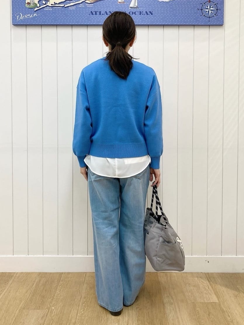 yoshiさんの「Dessin｜【洗える】フリルネックジョーゼットブラウス」を使ったコーディネート