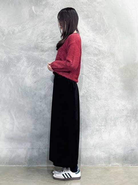 misaさんの「THE SHOP TK｜纏うだけで大人上品 シャギーチェスターハーフコート」を使ったコーディネート